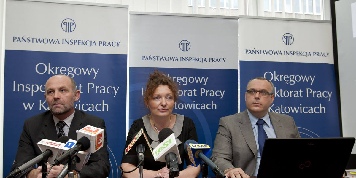 Konferencja prasowa Panstwowej Inspekcji Pracy