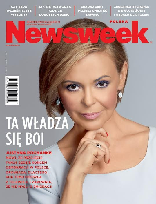 Justyna Pochanke na okładce "Newsweeka"