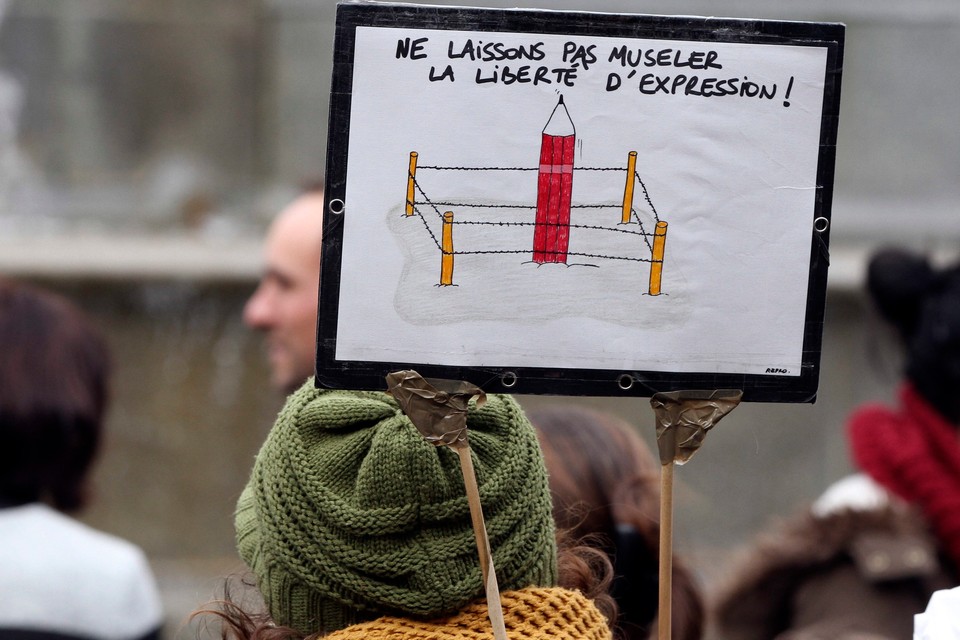 FRANCE CHARLIE HEBDO REPUBLICAN MARCH (Republican march in Nantes to pay tribute to victims of terrorist attacks in France )