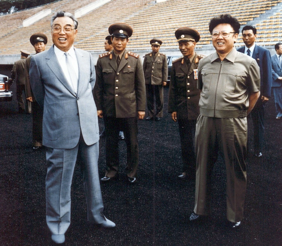 Kim Džong Il i Kim Il Sung 1992.