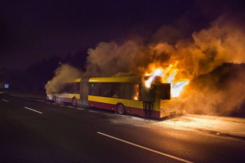 pożar autobusu