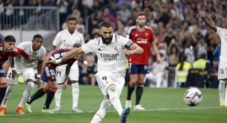 Benzema rate son pénalty face à Osasuna