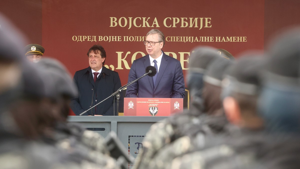 Aleksandar Vučić prisustvuje obeležavanju Dana jedinice Kobre