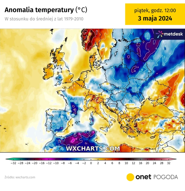 Początek maja nie przyniesie wyraźnego wzrostu temperatury