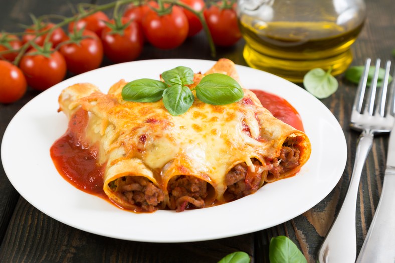 Cannelloni z mięsem i mozzarellą