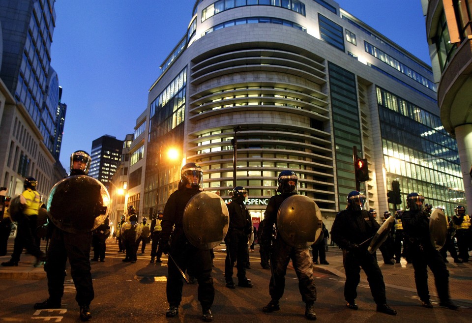 BRITAIN G20 SUMMIT PROTESTS IN LONDON