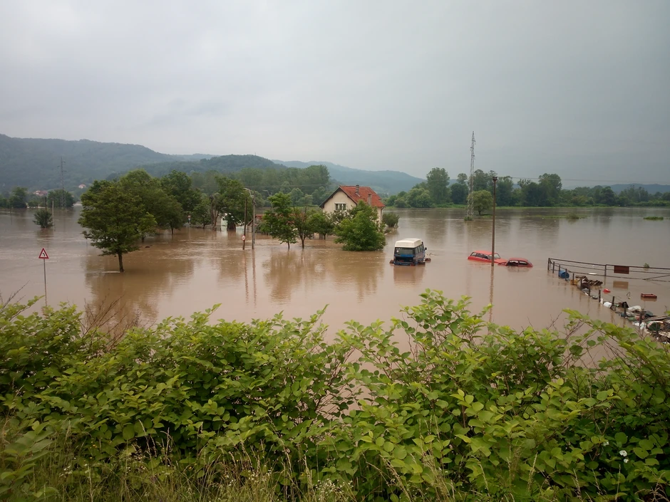 Požeško polje pod vodom