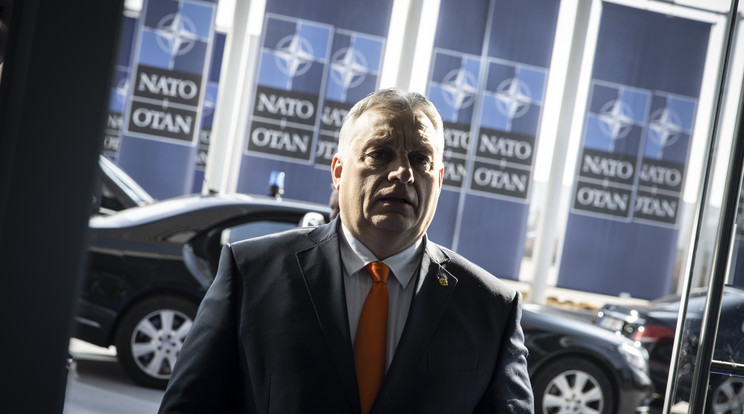 A magyar miniszterelnök beszámolt a NATO-csúcson elért eredményekről / Fotó: MTI/Miniszterelnöki Sajtóiroda/Fischer Zoltán