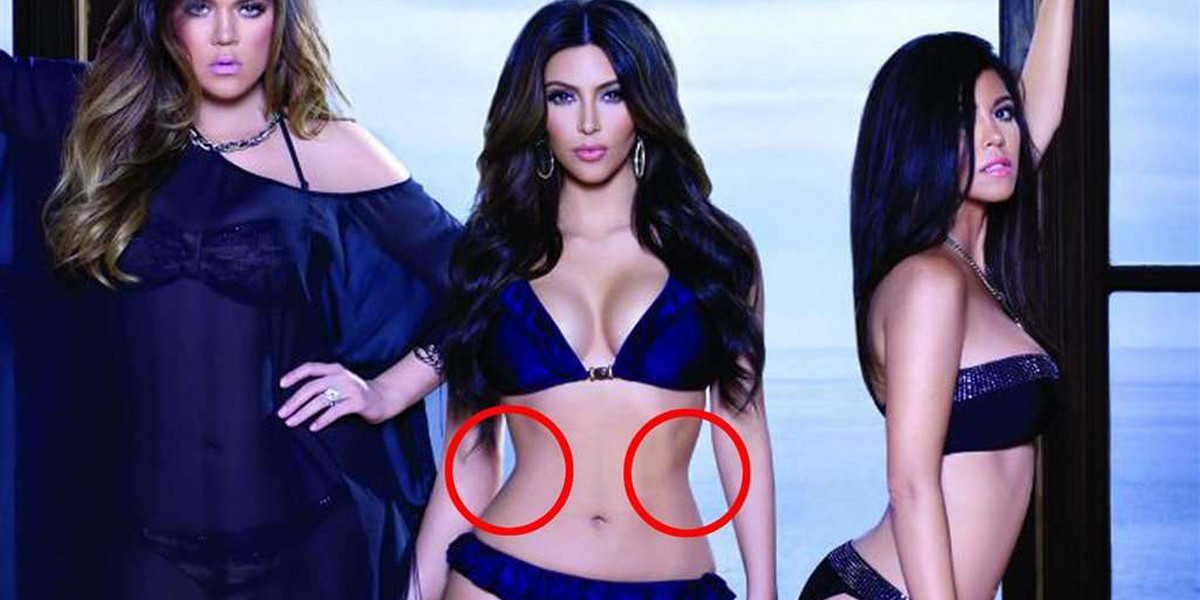 Wyretuszowana Kim Kardashian