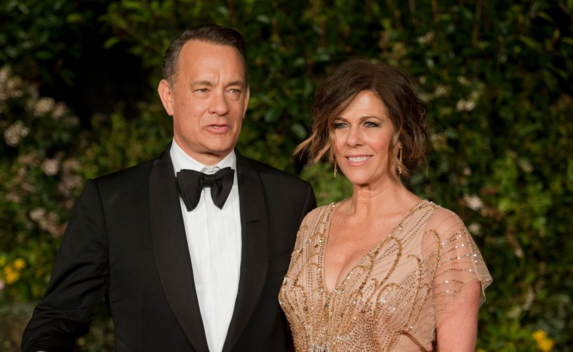 Tom Hanks z żoną Ritą Wilson na gali BAFTA 2014