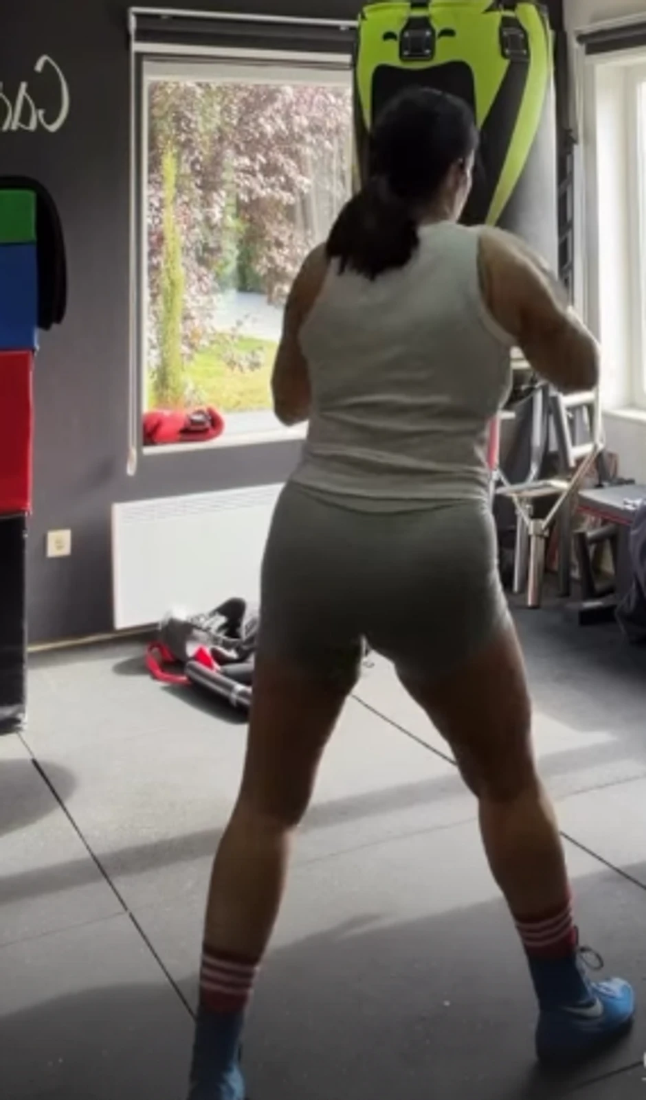 Seka Aleksić na treningu