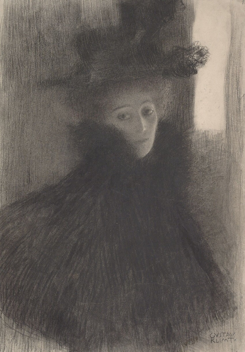 "Dama sa šeširom", Gustav Klimt 