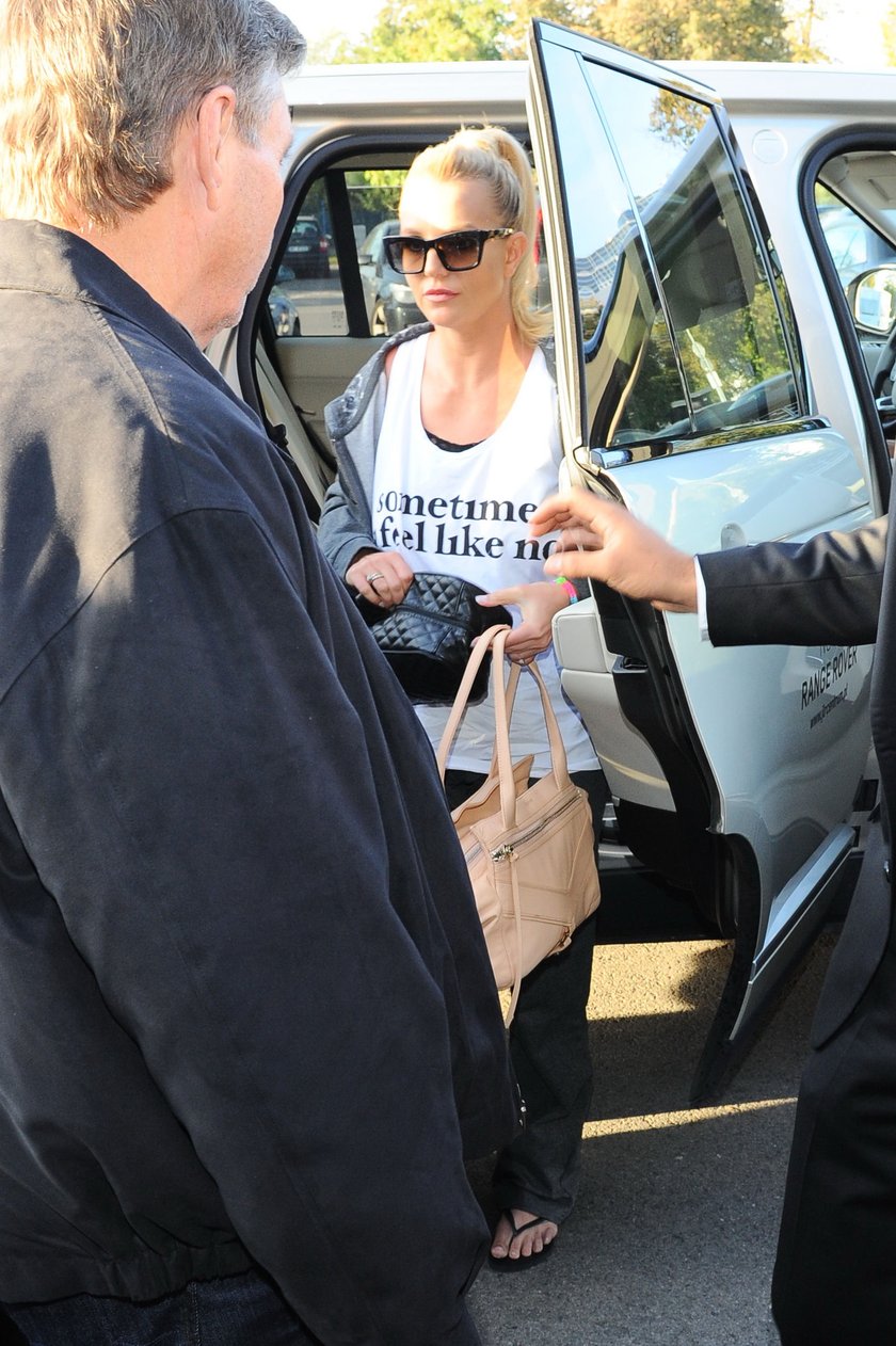 Britney Spears na lotnisku w Warszawie