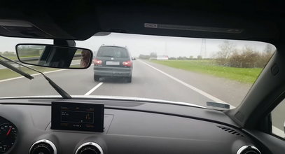 Skandaliczne zachowanie na autostradzie. Krewki kierowca obrzucił samochód... bananami