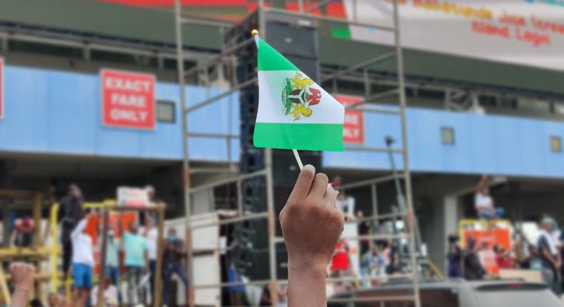 #EndSARS protest at Lekki-Epe toll gate, Lagos [Pulse]