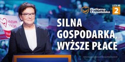 Platforma zaprezentowała nowe hasło wyborcze. "Silna gospodarka, wyższe płace"