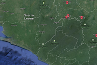 ebola epidemia mapa