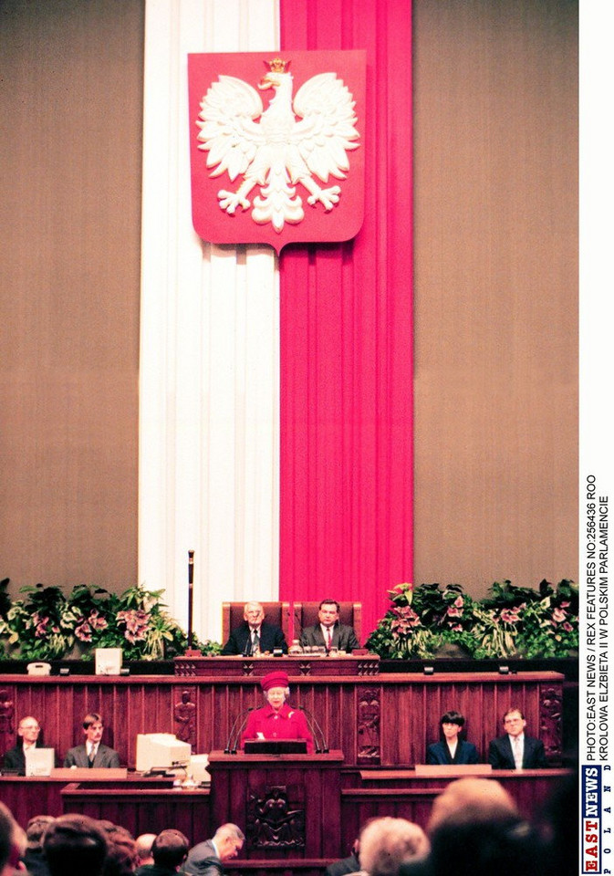 Królowa Elżbieta II w polskim parlamencie