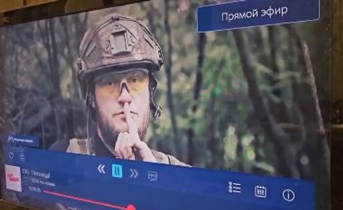 Kadr z filmu wyświetlanego w krymskiej telewizji