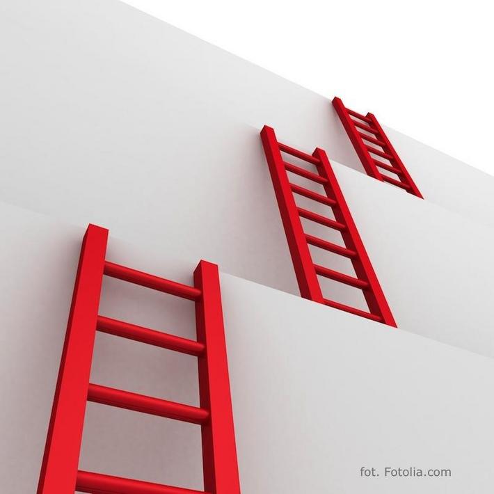 ladders of success business teamwork