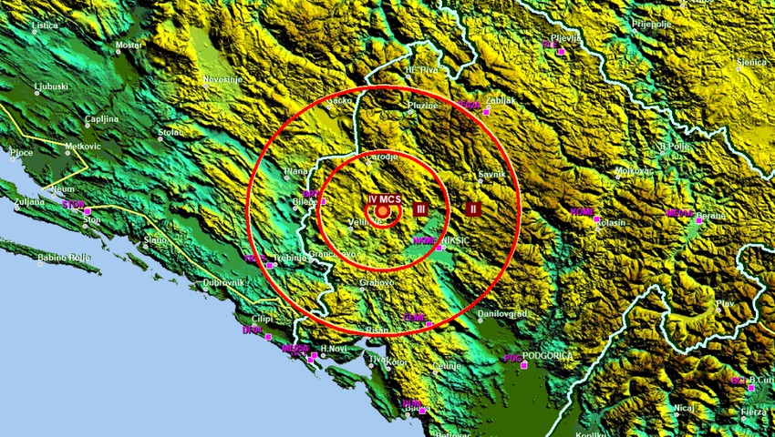 Zemljotres u Crnoj Gori