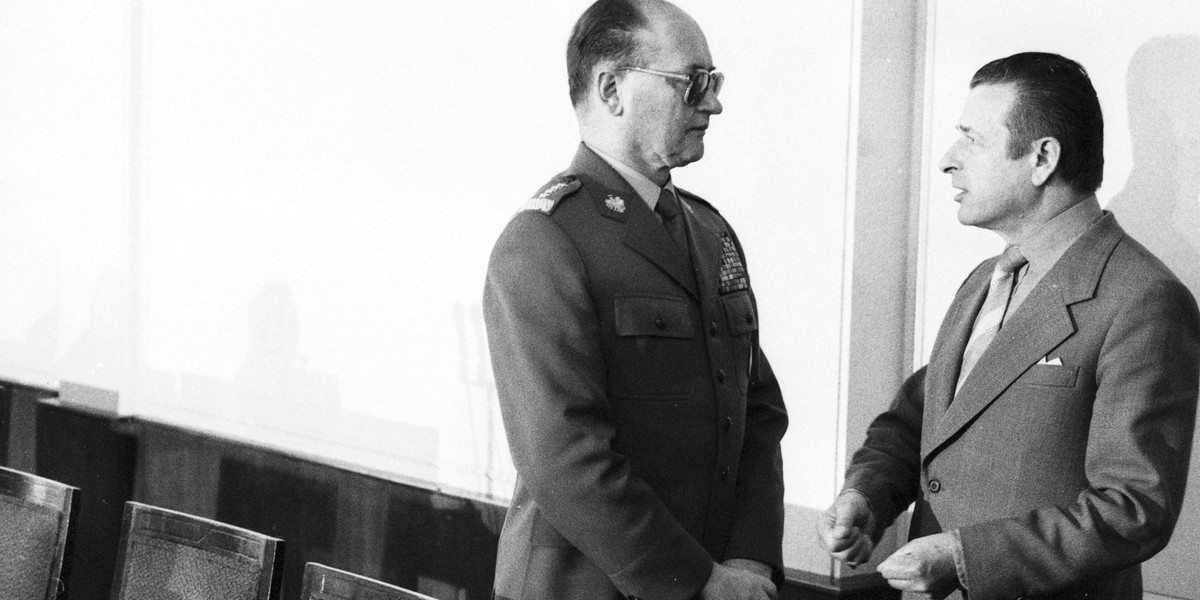 Wojciech Jaruzelski i Czesław Kiszczak