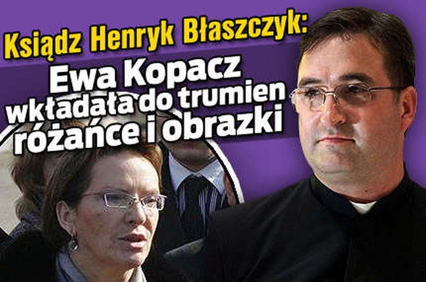 Kopacz wkładała do trumien różańce i zdjęcia