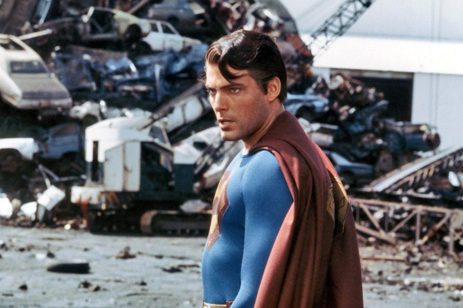 Christopher Reeve jako Superman w filmie "Superman III" (1983 r.) 