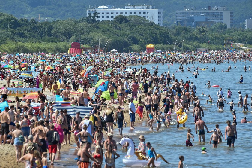 Tłumy na plażach