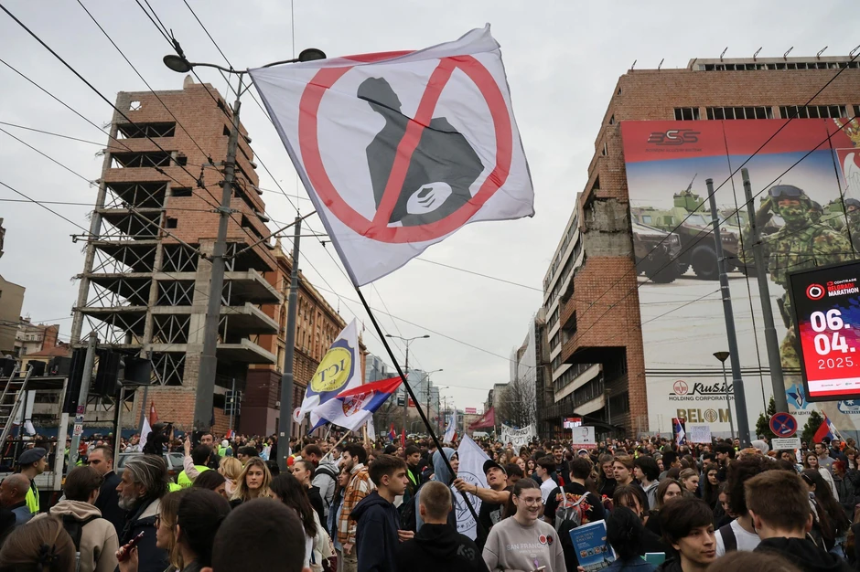 Protest Za Generalštab, 24. marta | Foto: Reuters