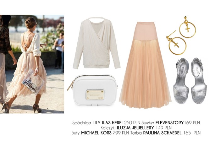 STYLIZACJE z tiulową spódnicą