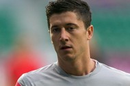 Reprezentacja Polski Robert Lewandowski w stroju treningowym