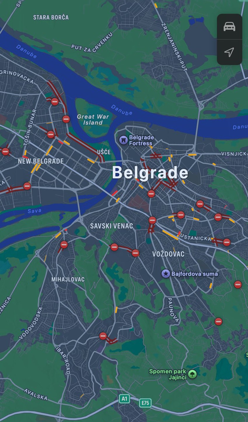 Beograd mapa