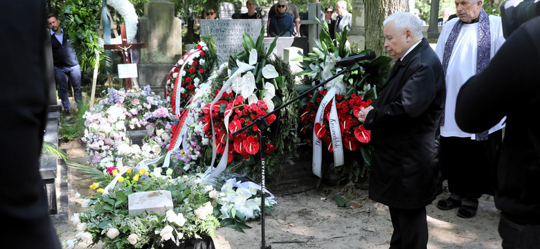 Maryna Miklaszewska spoczęła na Cmentarzu Powązkowskim. Żegnał ją Jarosław Kaczyński