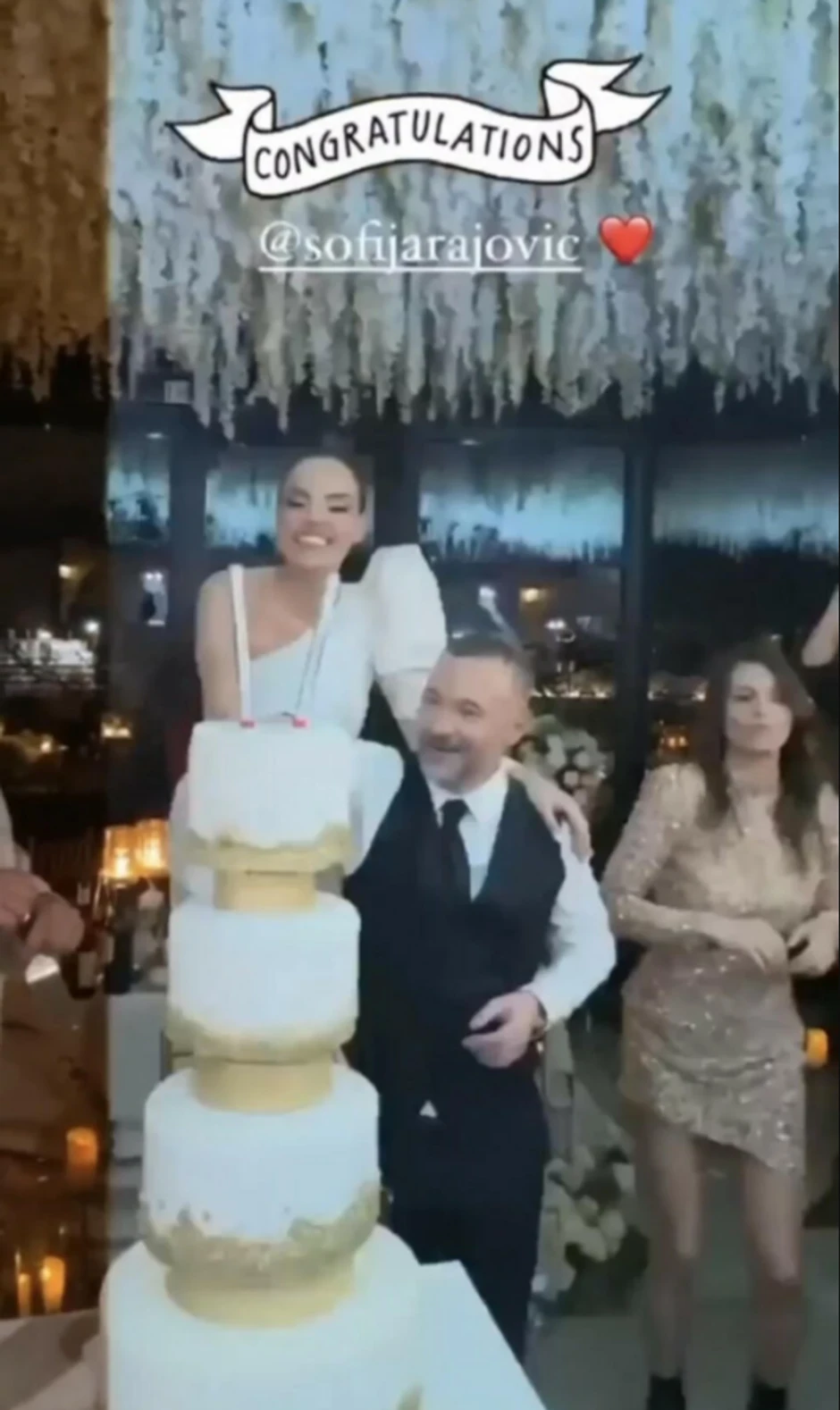 Sofija Rajović sa venčanja