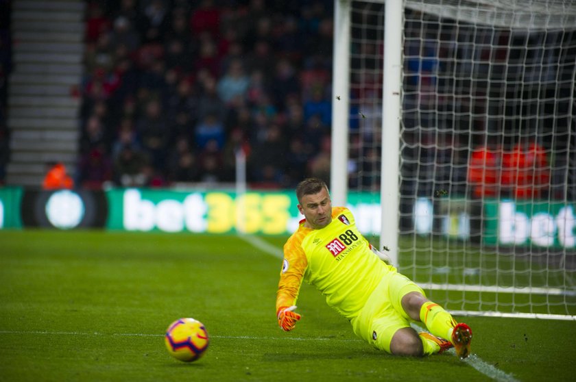 Bournemouth v West Ham United Premier League Artur Boruc of Bournemouth keeps the ball in play durin