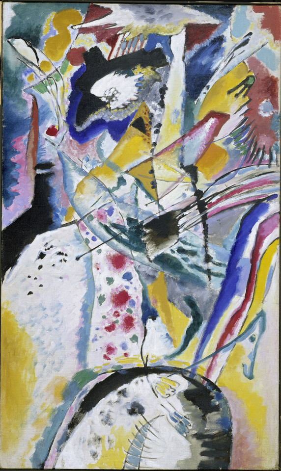 Wassily Kandinsky - "Duże studium do panelu ścienne godla Edwina R. Campbella (lato)" (1914)
