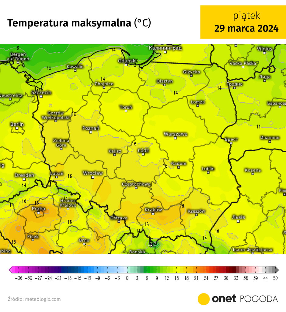 W Małopolsce temperatura zbliży się do 20 st. C