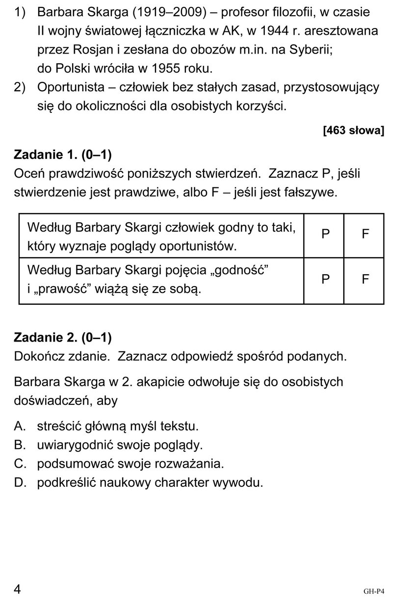 Egzamin Gimnazjalny 2018: Język polski - Odpowiedzi i Arkusze