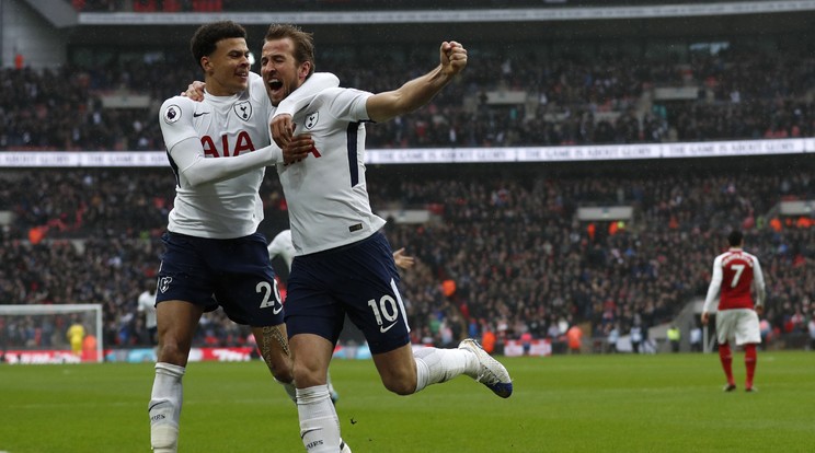 Harry Kane gólja döntött a rangadón /Fotó: AFP