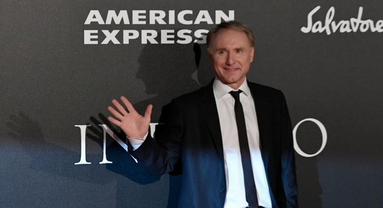 Author Dan Brown attends the world premiere of the movie Inferno on October 8, 2016 in Florence