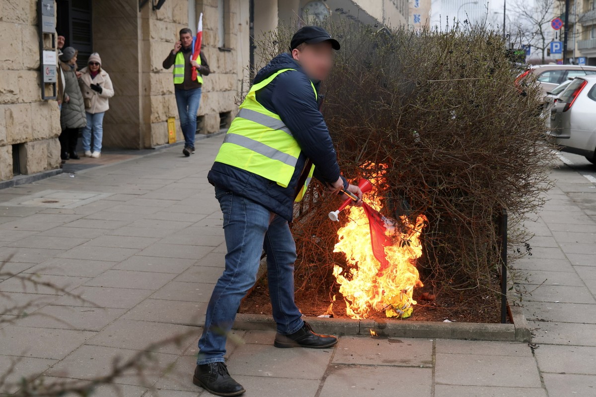 Demonstracja rolników w Warszawie