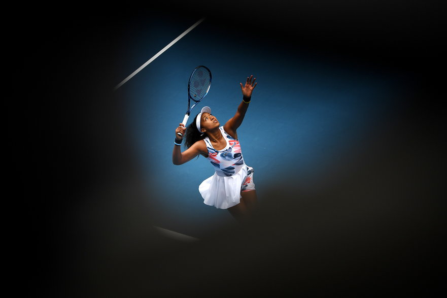 Naomi Osaka podczas Australian Open w 2020 r.