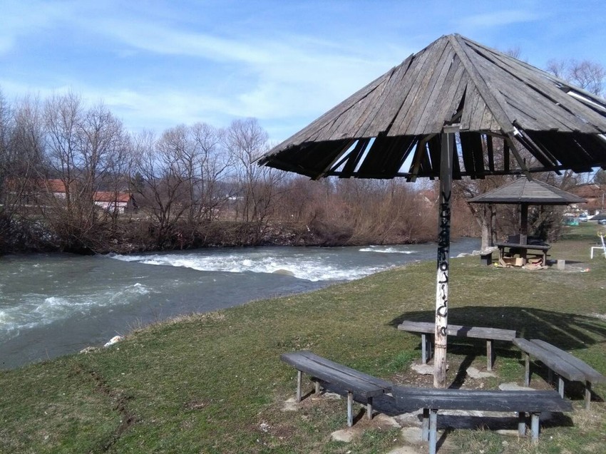 Mesto gde je dečak upao u reku Rzav