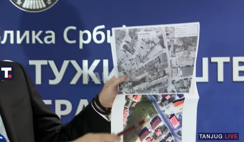 Stefanović je satelitske snimke pokazao na konferenciji