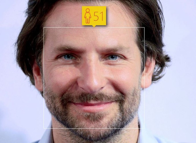 Bradley Cooper i jego wiek według How-Old.net