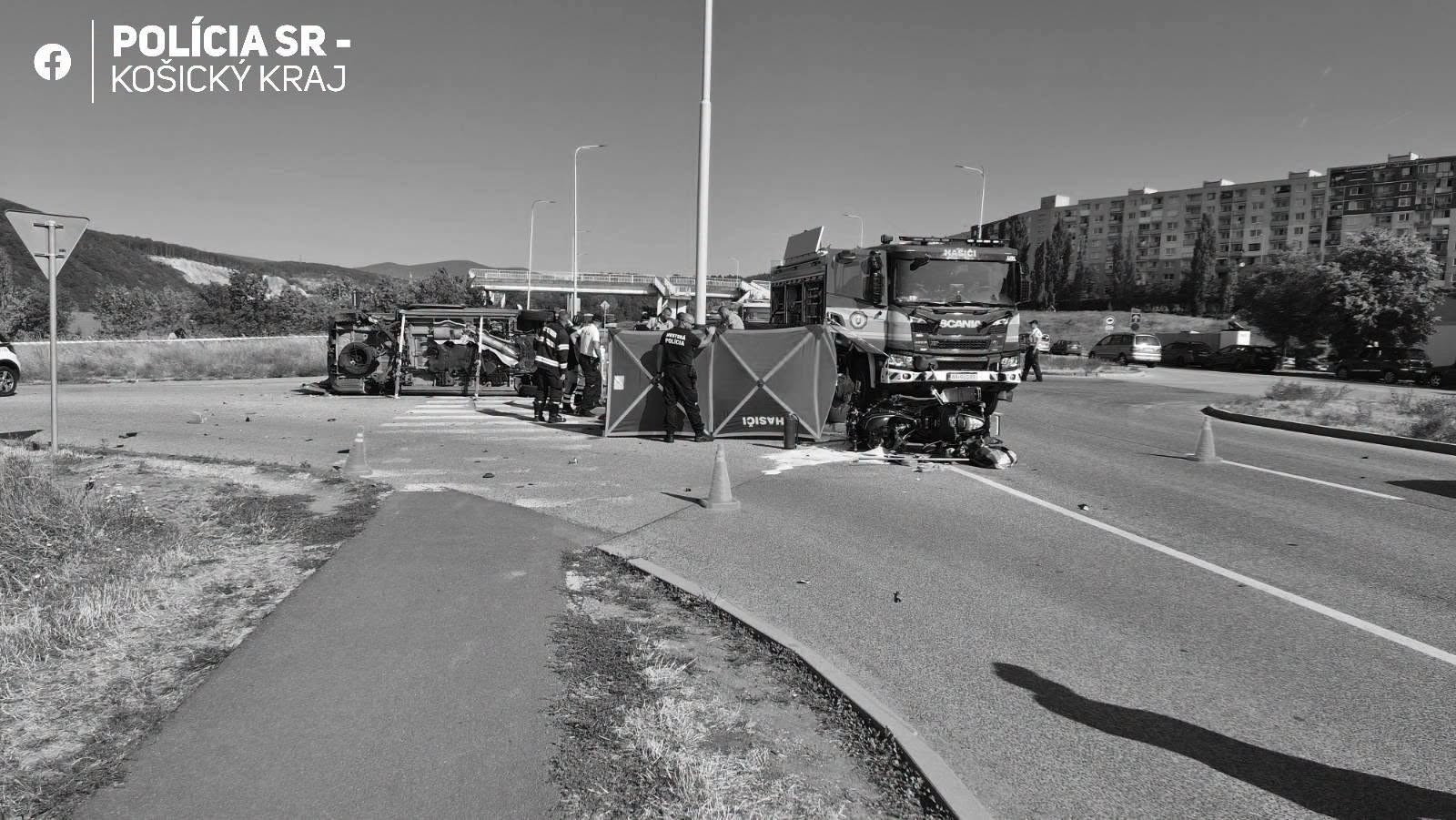 Pri nehode v Košiciach na Americkej triede zahynul motocyklista