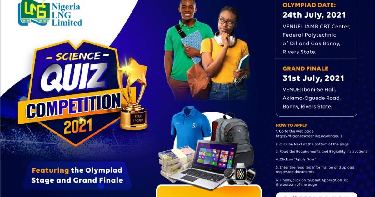 NLNG Science quiz competition for secondary schools is back, 2021