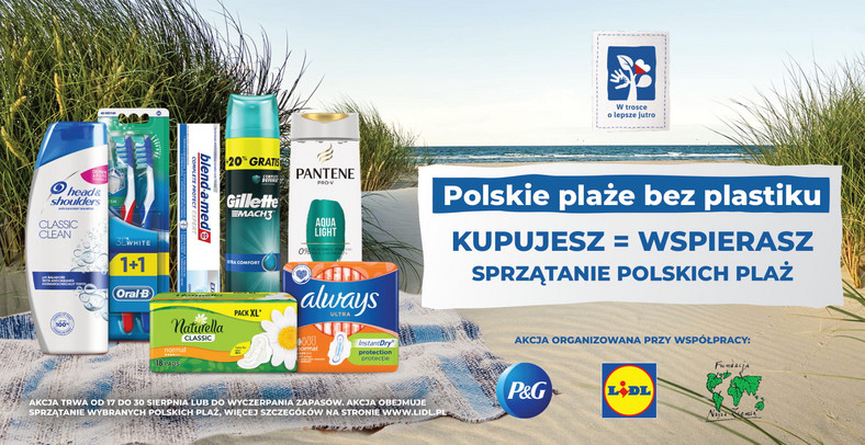 Procter & Gamble i Lidl Polska razem na rzecz czystych bałtyckich plaż