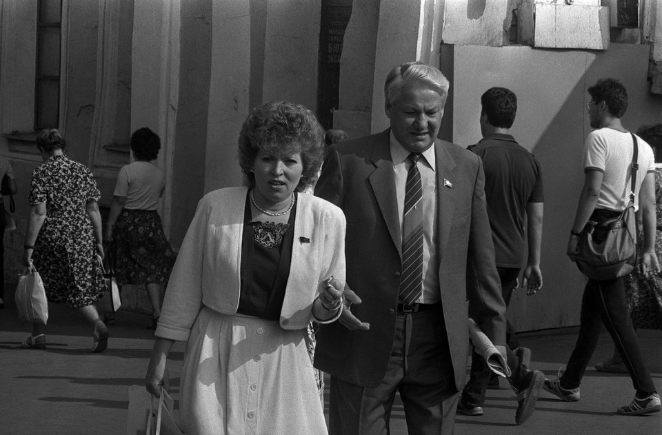 Walentina Matwijenko i Borys Jelcyn w 1989 r.